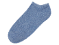 Lichtblauwe katoenen sok.