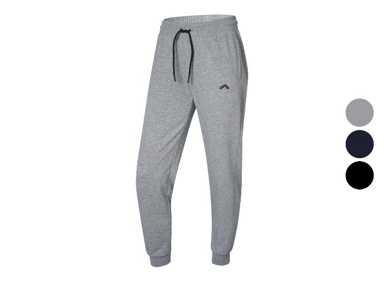 Grijze heren joggingbroek met trekkoord en logo