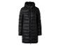 Zwarte lange pufferjas met capuchon