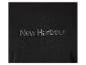 Zwart T-shirt met New Harbour logo.