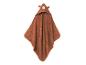 Bruine babycapuchonhanddoek met berenontwerp