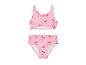 Roze kinderbikini met kersenprint
