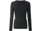 Zwart dames shirt met lange mouwen, achterkant.