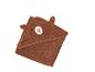 Bruine babycapuchonhanddoek met berenontwerp