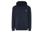 Een donkerblauwe hoodie met een blauwe Donald Duck afbeelding