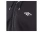 Zwarte hoodie met rits en Umbro-logo