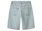 Lichtblauwe denim shorts met achterzakken, achteraanzicht
