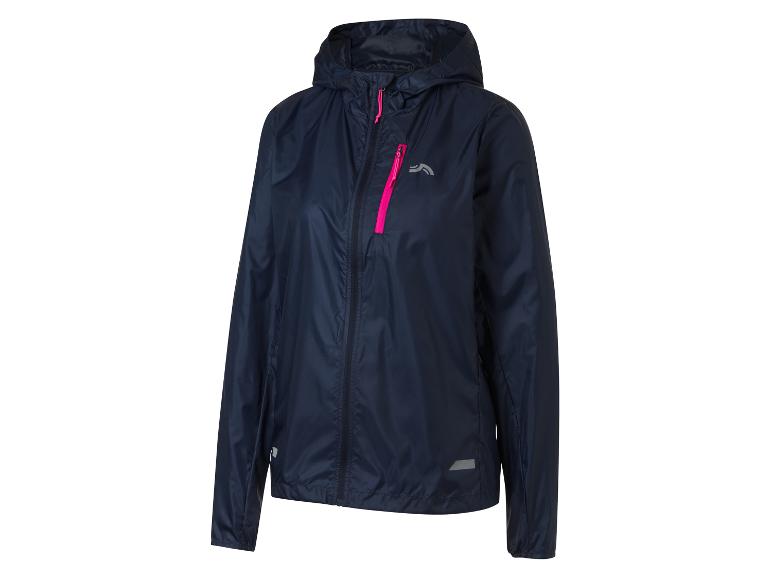 Regatta sportjack met capuchon, winddicht, donkerblauw.