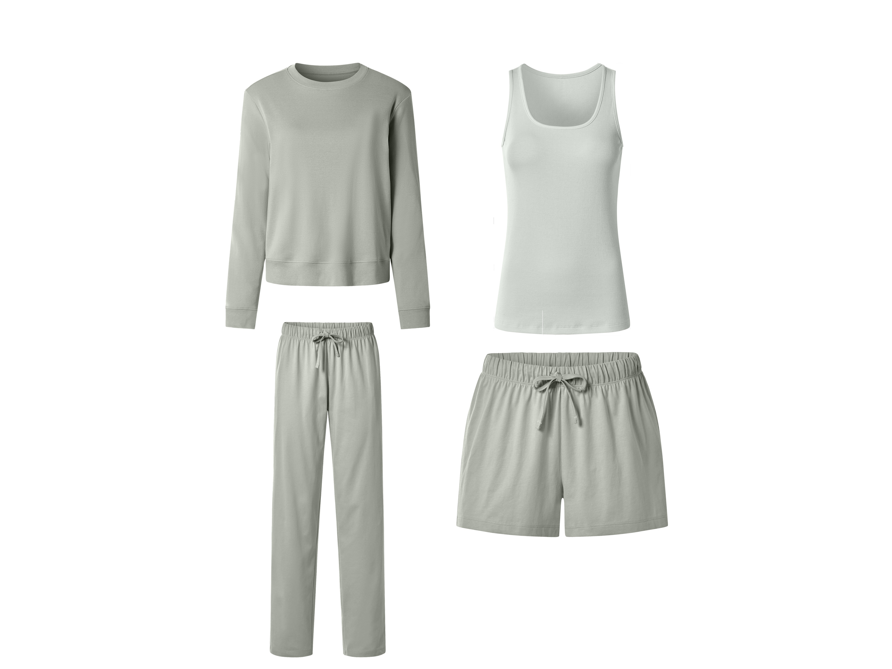 ESMARA Dames pyjama set (Groen, M (40/42))