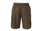 Kakikleurige cargoshorts met elastische tailleband