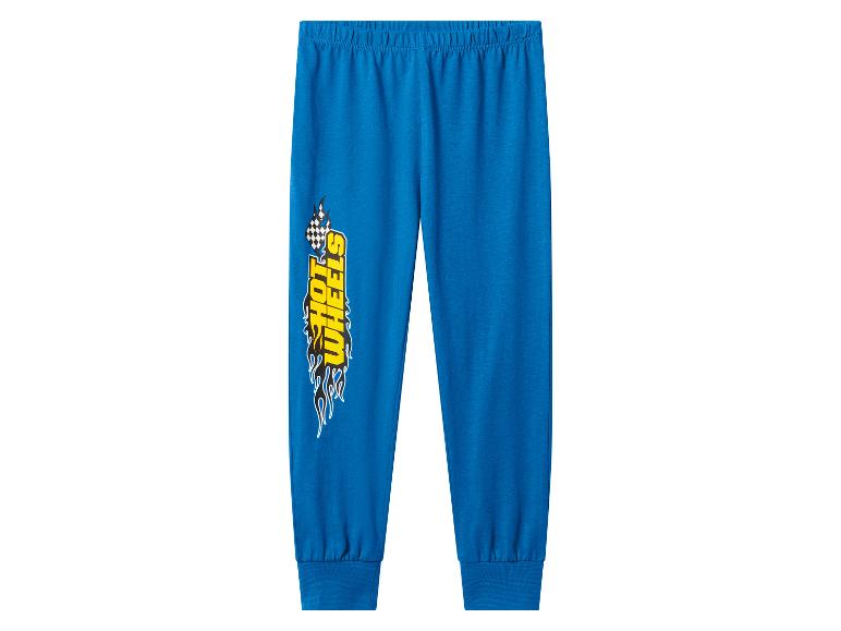 Blauwe Hot Wheels joggingbroek voor jongens met vlammenprint