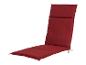 Rode ligstoel kussen met rugsteun