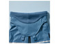 Blauwe regenbroek met fleece voering en reflecterende strepen.