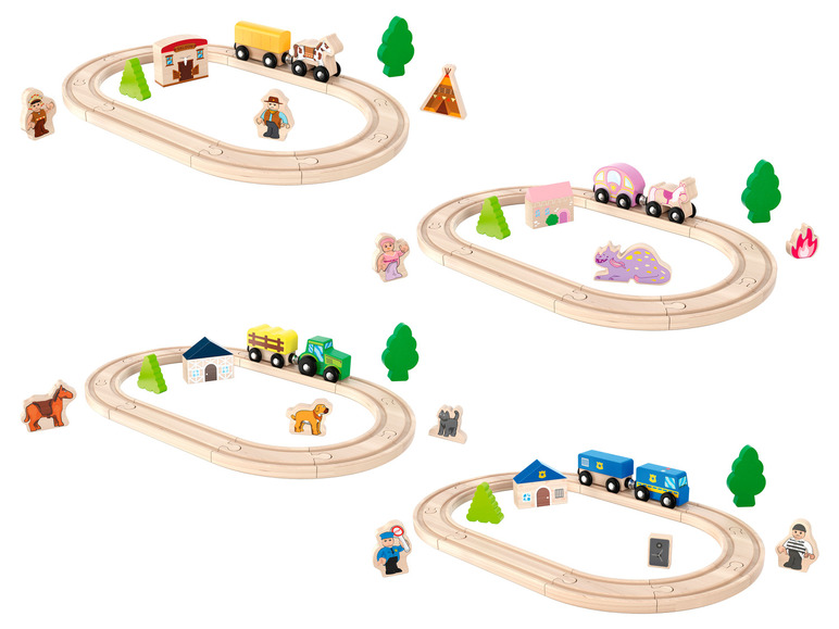 Ga naar volledige schermweergave: Playtive Houten treinbaan - afbeelding 1
