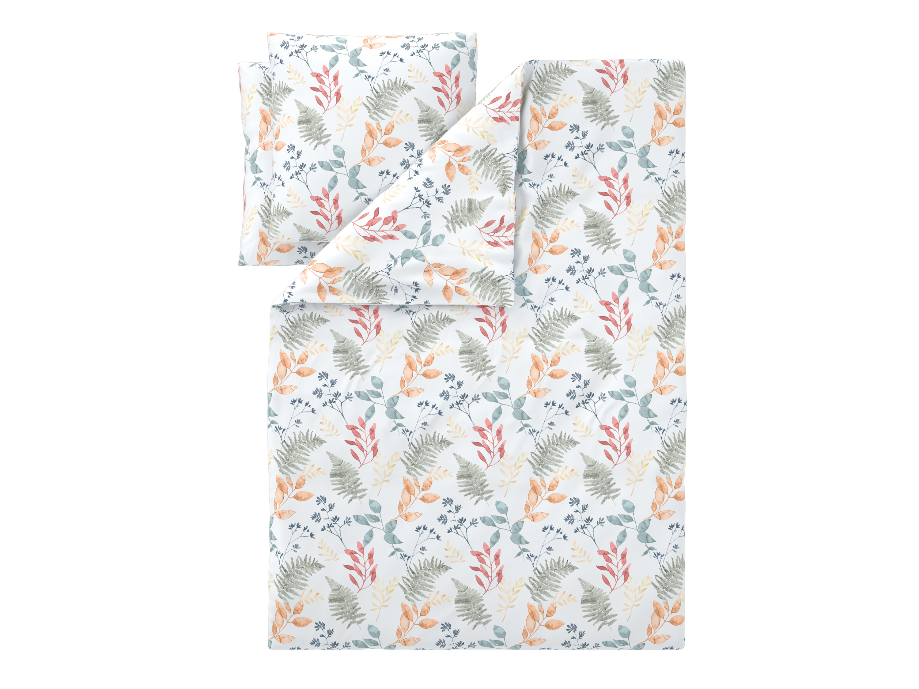 LIVARNO Microvezel-satijn beddengoed, 200 x 200 cm (Bloemen/wit)