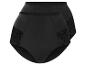 Twee zwarte high-waist onderbroeken met kant.