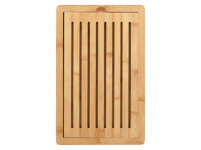Bamboe broodsnijplank met kruimellade