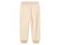 Beige joggingbroek met elastische tailleband.
