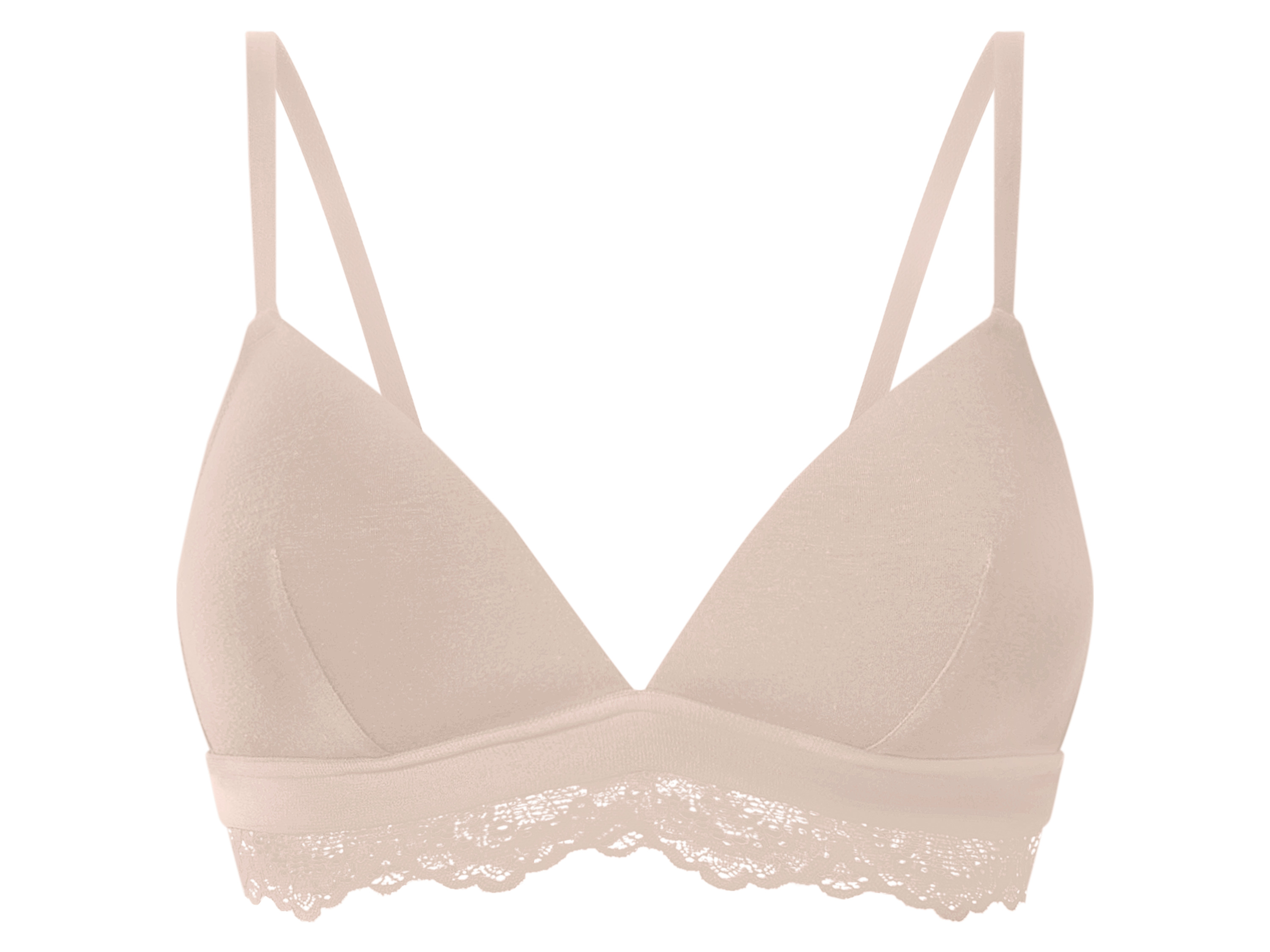 ESMARA Dames soft-bh met kant (Lichtroze, 85B)