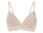 Beige bralette bh met kanten rand.