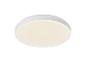Witte, ronde plafondlamp met warm licht