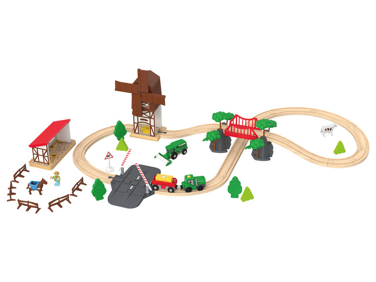 Ga naar volledige schermweergave: Playtive Houten treinbaanset - afbeelding 10