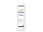 Witte spuitbus deodorant met de tekst 'original' en een gouden duiflogo.