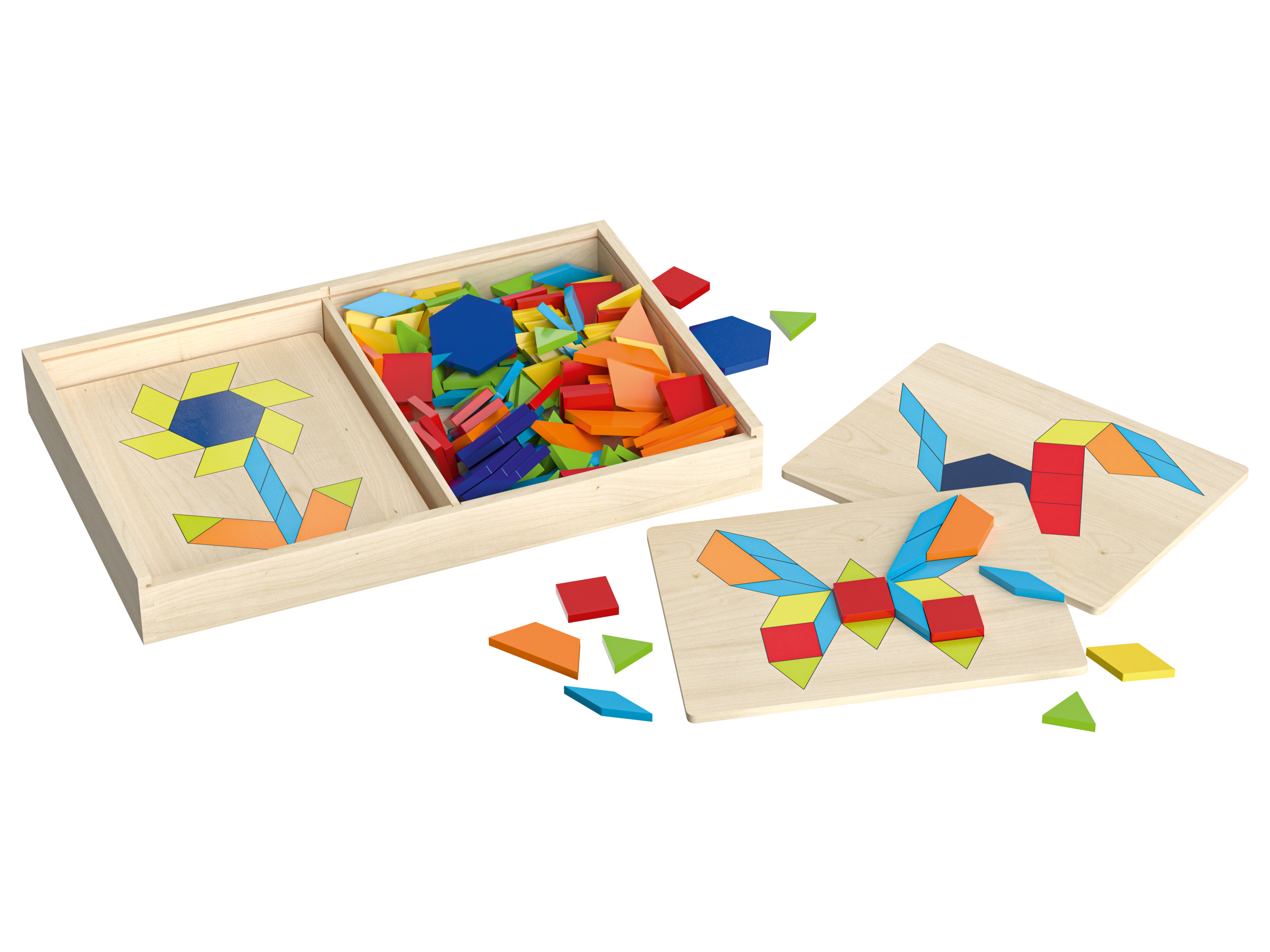 LUPILU Houten motoriek speelgoed (Mozaïek spel)