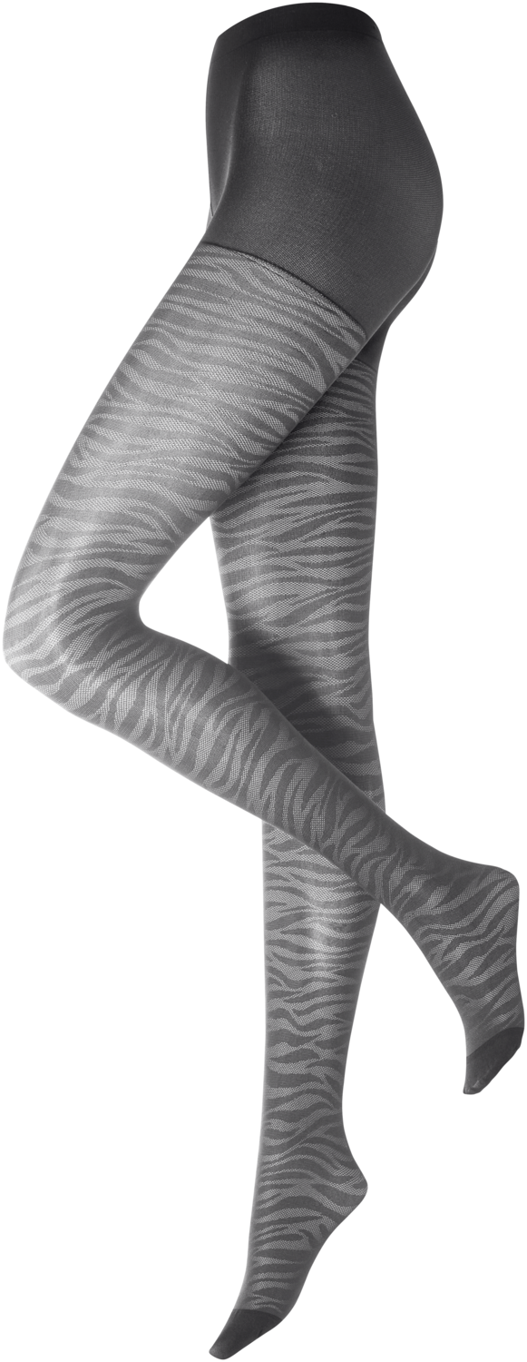 ESMARA Dames fijne panty, 2 stuks. (Zebra, L(44/46))