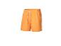 Oranje zwemshort met wit trekkoord.