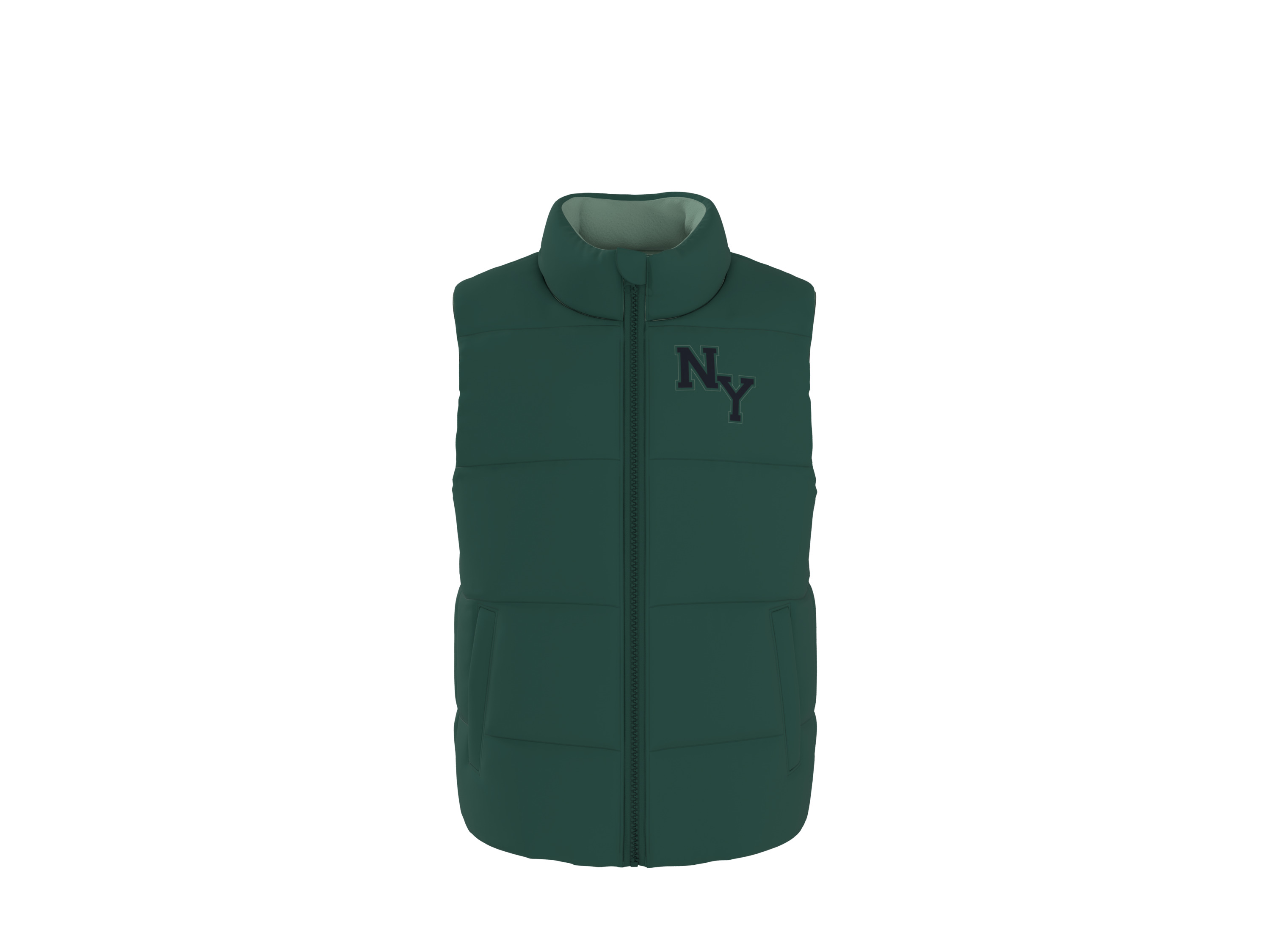 LUPILU Omkeerbare kinder bodywarmer (Groen, 98/104)