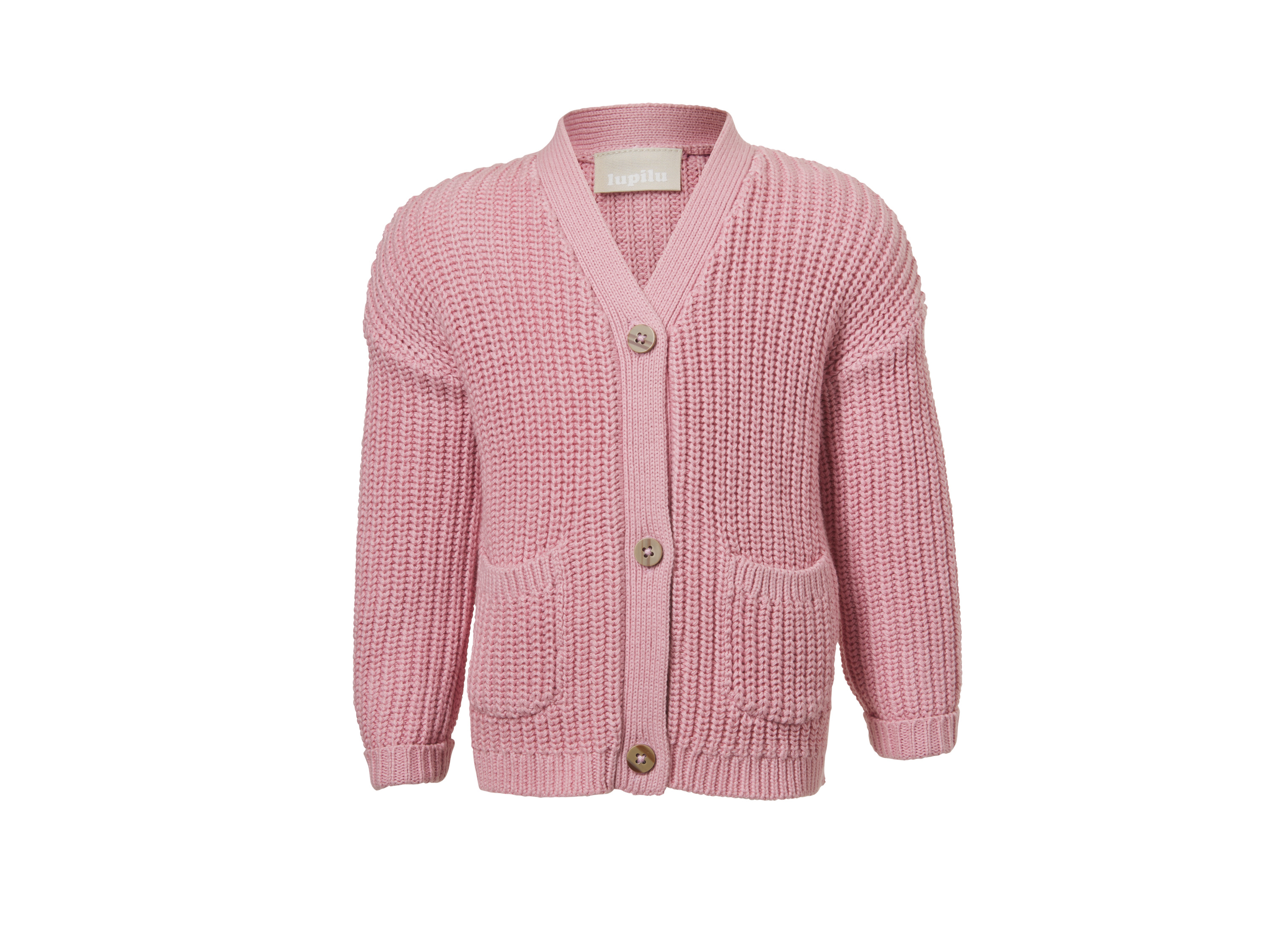 LUPILU Gebreid baby vestje (Roze, 50/56)