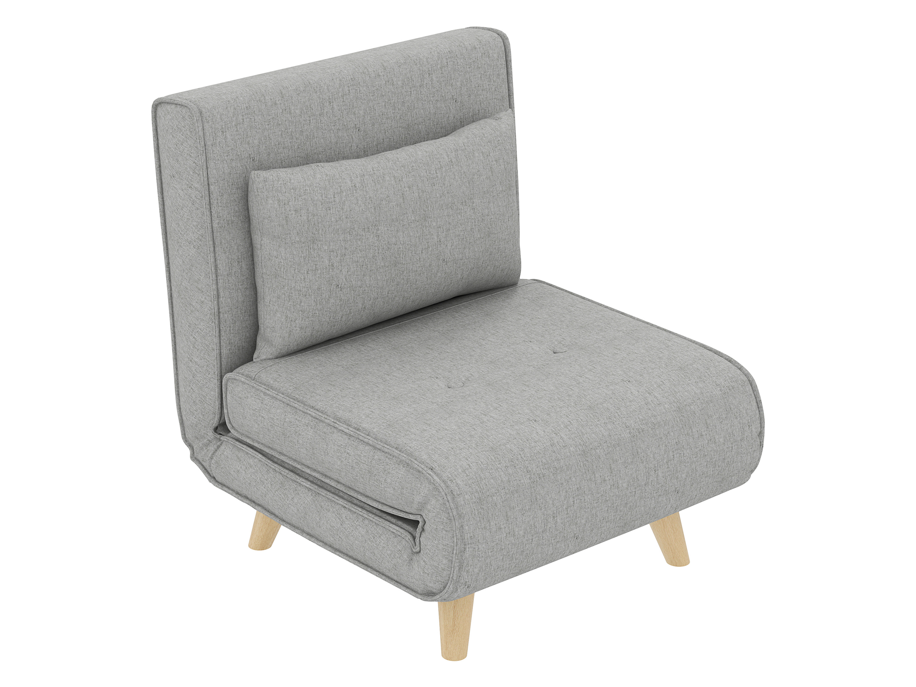 HOMCOM Slaapstoel (Breedte 72 cm, Lichtgrijs)