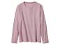 Een lichtroze T-shirt met lange mouwen.