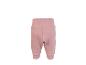 Roze babybroek met hoge taille en geribde boorden