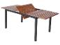 Uitschuifbare LIVARNO home tuintafel van hout en metaal
