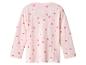 Roze shirt met lange mouwen met harten- en stippenprint