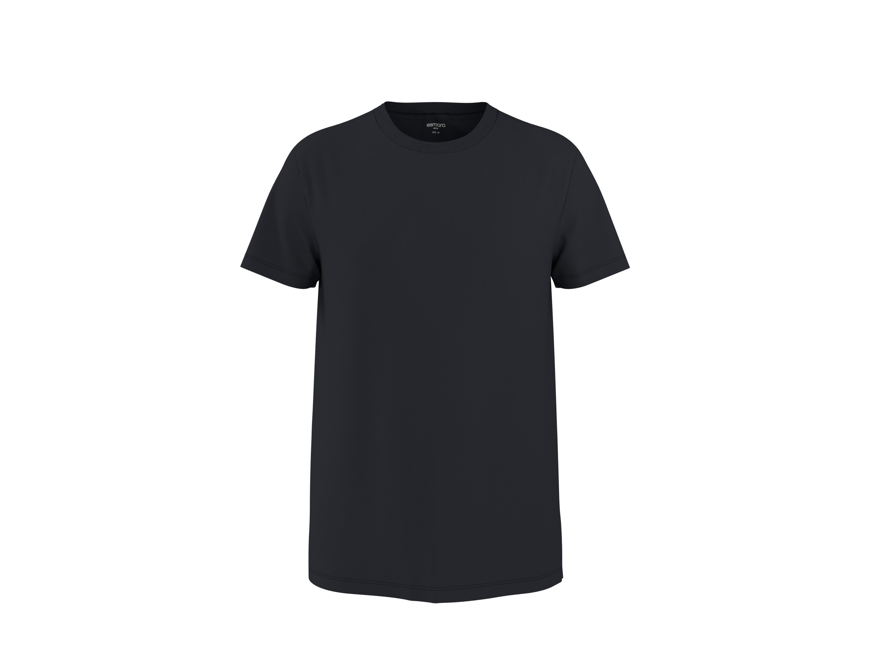 ESMARA MEN Heren T-shirt (Zwart, XL)