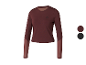 Dames longsleeve sport shirt in twee kleuren.