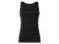 Zwarte mouwloze top voor dames met ronde hals