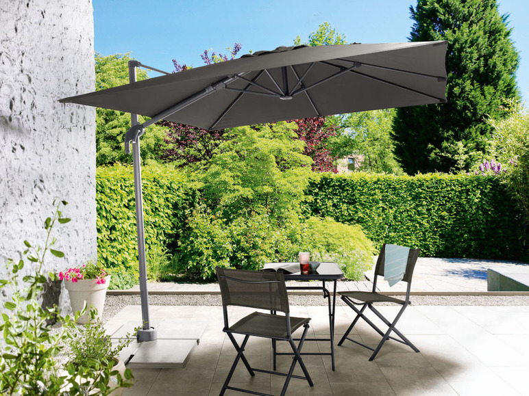 Ga naar volledige schermweergave: LIVARNO home Zwevende aluminium parasol - afbeelding 2