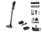 SILVERCREST® 24 V draadloze stofzuiger met LCD, accessoires en laadstation.