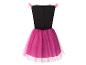 Zwart-fuchsia kinderfeestjurk met tule rok