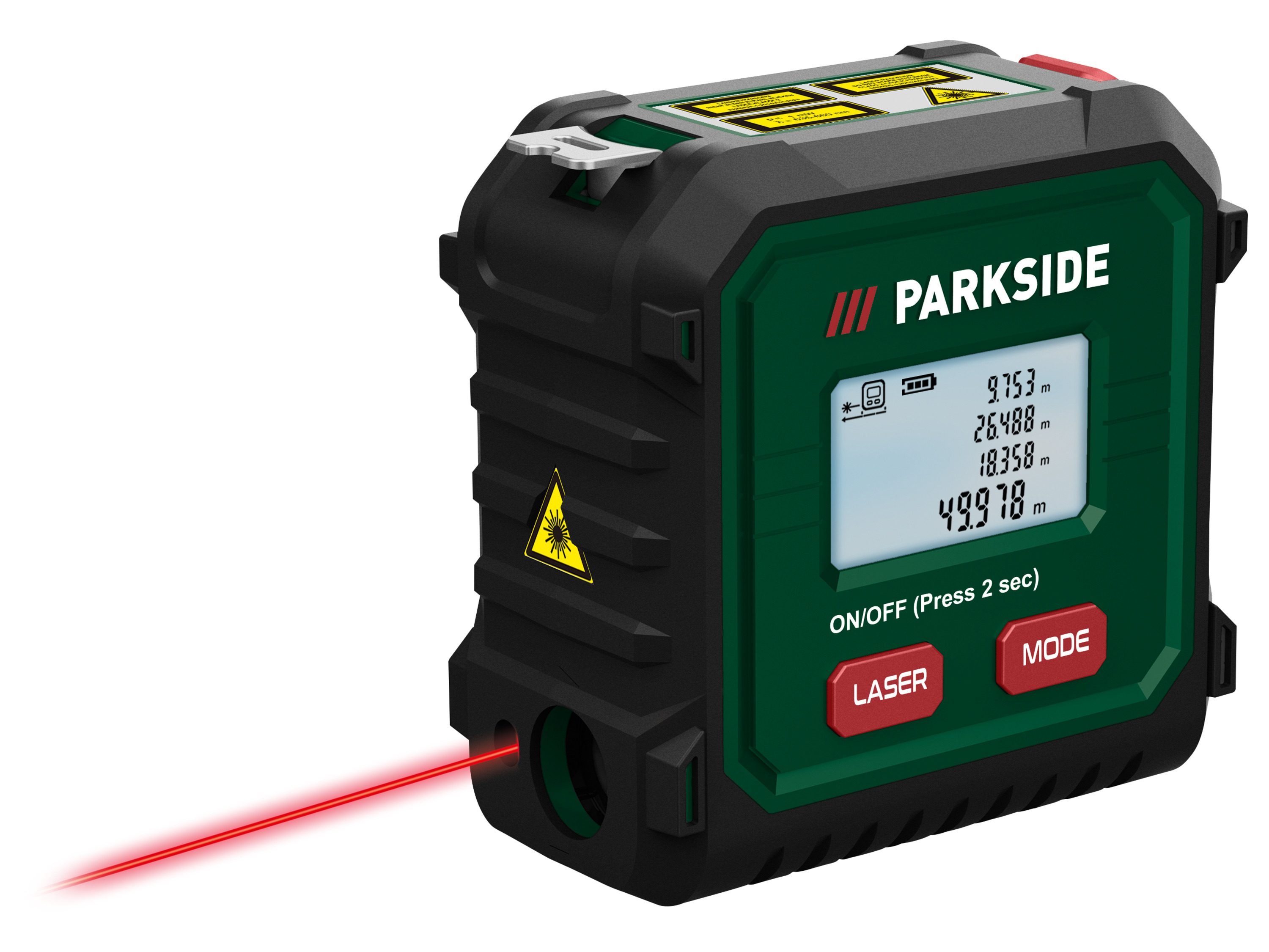 PARKSIDE Rolmaat met laserafstandsmeter