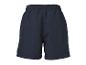 Donkerblauwe sportshorts met elastische tailleband.