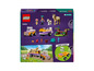 Lego Friends set met paardenwagen, auto en minipoppetjes.