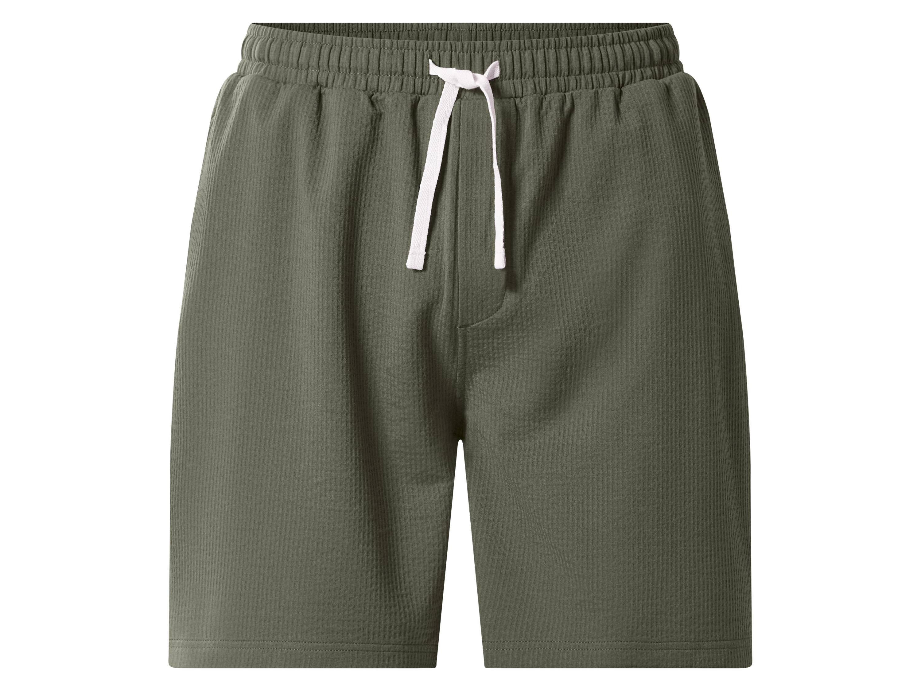 esmara Men Heren shorts - met wafelstructuur (Kaki, S)