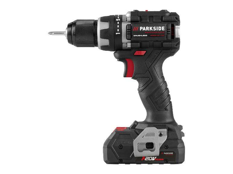 Zwart-grijze accuboormachine met 4.0Ah en 20V accu, met de tekst 'BRUSHLESS' en '60Nm BL'.