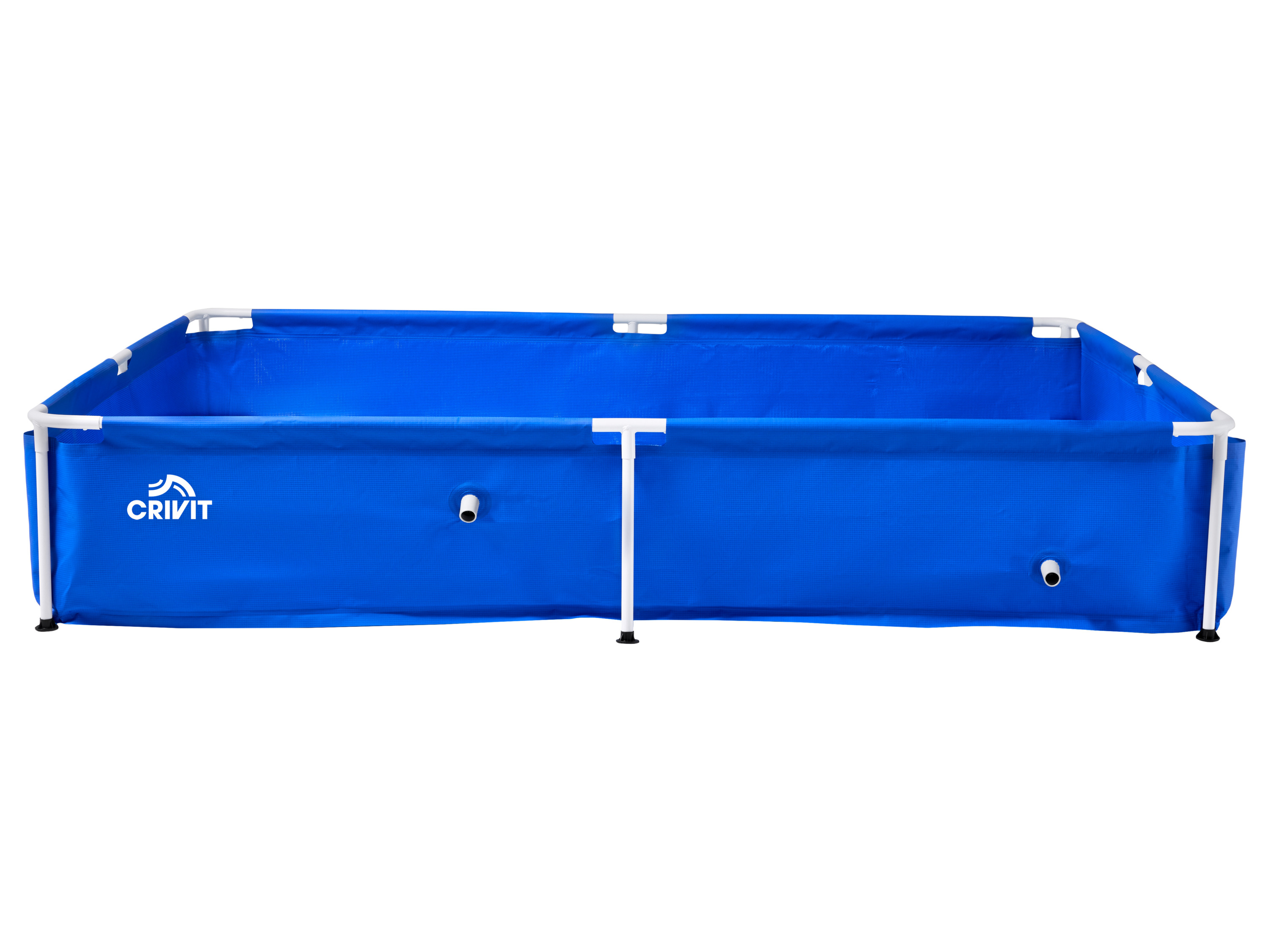 CRIVIT Metalen zwembad 228 x 159 x 42 cm