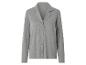 Grijze blouse met lange mouwen, reverskraag en knopen